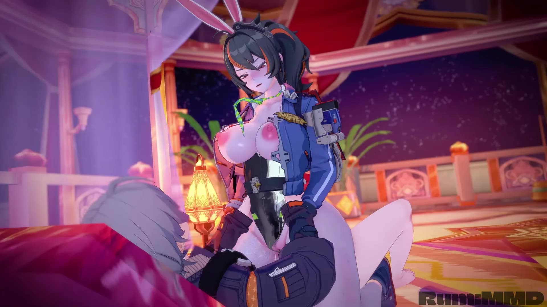 朱鸢不断扭动翘臀的骑乘性爱(RumiMMD)