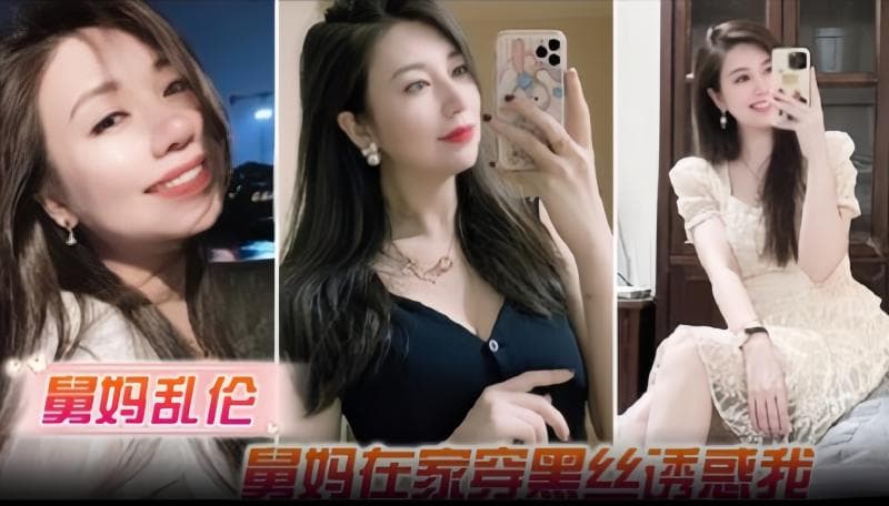 舅妈乱伦，舅妈在家穿黑丝透惑我