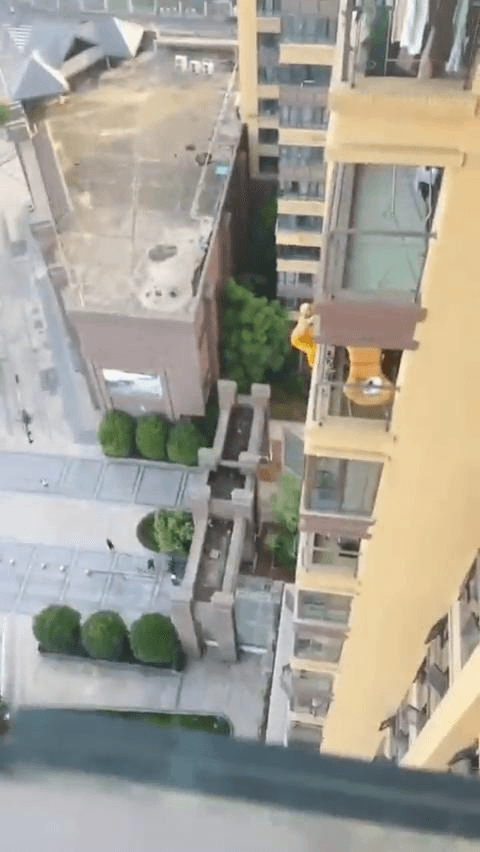 黄发小伙坠楼瞬间女友不停喊：我没有骗你1