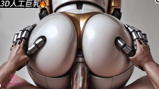 3D 人工巨乳 高级性爱机器人准备被勐击并射精