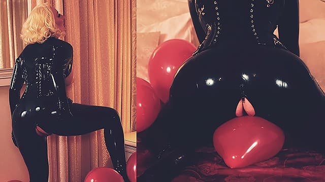 Arya Grander - 巨乳紧身皮衣的荡妇喜欢逗弄自己阴穴