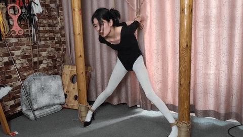 妍妍体操服白丝 柱子椅子固定分腿