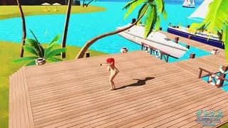 深蓝小镇短裙掀开慢慢蹲下 MMD