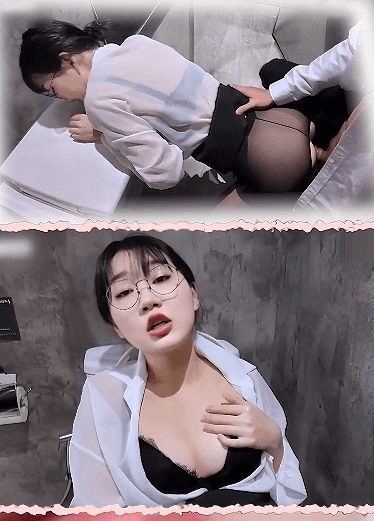反差婊公司厕所自慰，被同事发现，主动求操只求别说出去