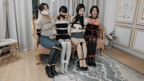 【红鲤鱼】第十四辑 同时绑住四个美女