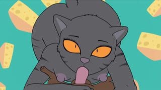猫咪袭击(芳香鬣狗)完整动画